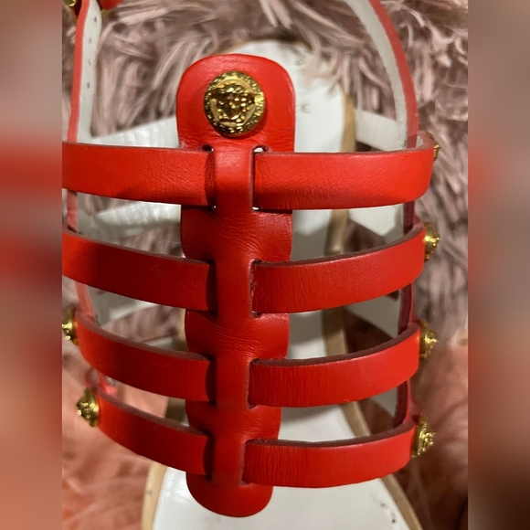 Versace, heels, caged heels, Euro 39 1/2 - Picture 9 of 10